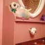 SELL OR SWAP vintage wooden rustic heart/mirror/drawers Image 8
