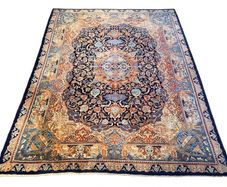 Stunning 1960s Kashmar Pictorial Rug. A Masterpiece of Persian Craftsmanship