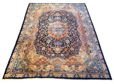 Stunning 1960s Kashmar Pictorial Rug. A Masterpiece of Persian Craftsmanship
