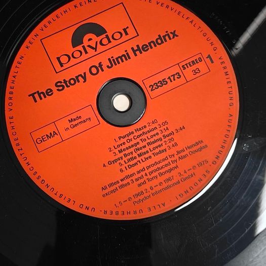 Jimi Hendrix, The Story of Jimi Hendrix G/F Double LP German