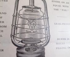 Vintage Framed Hurricane Lanterns Trade Ilustrations
