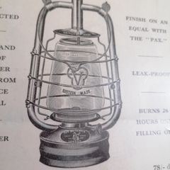 Vintage Framed Hurricane Lanterns Trade Ilustrations