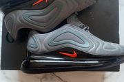 Nike Air Max 720 Cool Grey, Black/Red Trainers  UK5.5