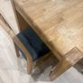 Solid Oak Kitchen Table (extendable), 4 Dining Chairs and Bench Seat Image 5