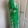 Vintage green white cotton dress size 10 Image 3