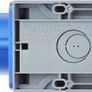 Commando K9201 Angled Socket Outlet 16 Amp 2P+E 200-250 Volt (IP44) Blue Image 2