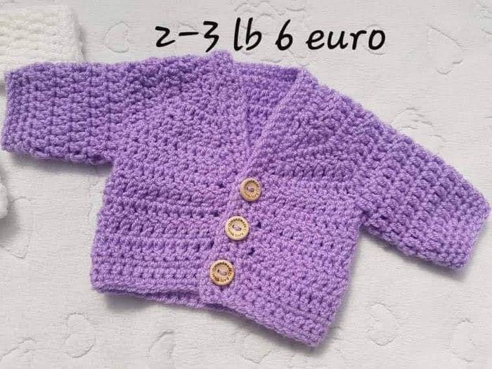 Handmade premature baby cardigans