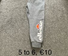 Ellesse tracksuit pants, 5 to 6