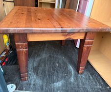 solid wood table