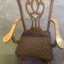 Oak dining table & 6 chairs Image 5