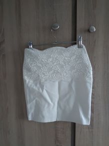 tube top or skirt with lace fits XS s fabric cotton Never worn