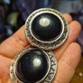 Vintage Black Core Big Earrings Image 3