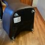 Brown Leather Armchair with Foot Stool Image 8