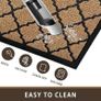 Outdoor Mats for Front Door,80x120cm Heavy Duty Front Door Mat Outside Non Slip Washable,Entrance Door Mats,Waterproof Rubber Back Door Mat Image 4