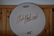 signed Mick Fleetwood drumskin - Fleetwood Mac