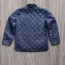 Polo Ralph Lauren  Navy Quilted Barn Jacket Gold Snap Buttons/with signature red pony logo. Image 6
