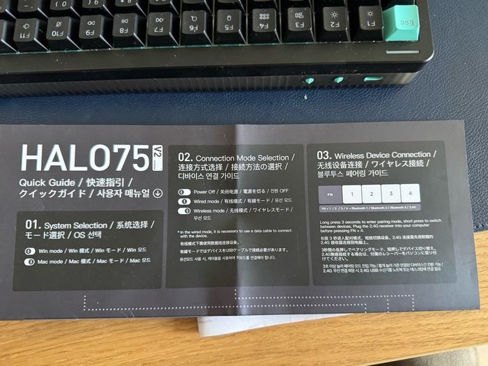 Nuphy Air 75 Mechanical Keyboard w/ extra switches & keycaps