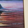 Painting by R Bishop signed in cardboard frame Image 3