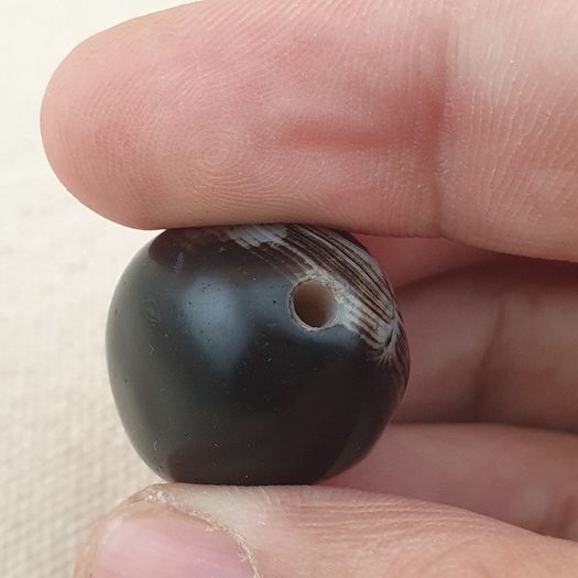 Vintage Natural Suliemani Eyes Agate Bead Amulet