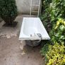 Cast Iron Bath with Taps  Good Condition Image 4