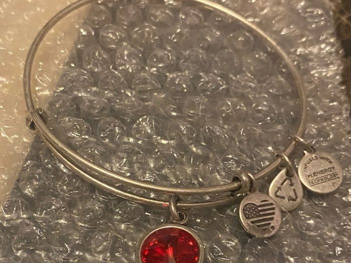 Alex&Ani july birthstone bangle bracelet