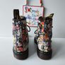 Dr Martens 1460 8 hole Sienna Miller floral england vintage boots UK4 EU37 US 6 Image 6