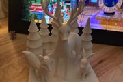 Christmas Reindeer Fox Rabbit Forest