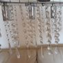 Crystal Chandelier Ceiling Lights 4 bulbs chrome color kayak shape ceiling lamp Image 4