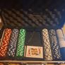 Casino Layout Texas Hold Em Tournament Folding Poker Table Top x2 & Accessories Image 2