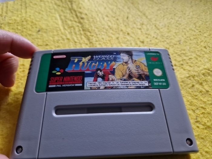 World Class Rugby Super Nintendo Snes Arcade Games Original