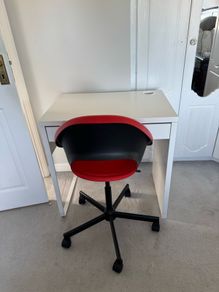 Study desk with swivel chair