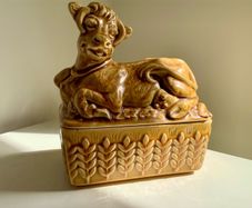 Vintage Sadler Cow Butter Dish Made in England