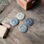 VW Transporter steel wheels and centre hubs. Tyres worn out. Image 2