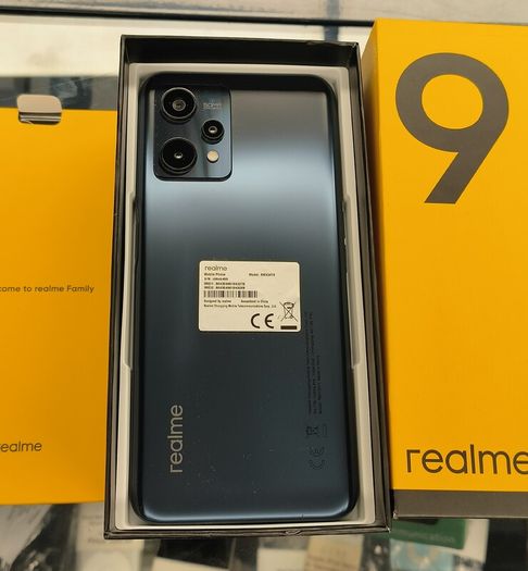 realme 9 5G (6.6") 128GB Dual Sim Unlocked to All Networks Black 50MP AI Triple Camera (New Open Box)