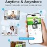 2K Solar Security Cameras Wireless Outdoor/Indoor, Integrated Solar Panel, Battery Camera, Color Night Vision, Spotlight Camera, 2-Way Talk, PIR Motion Detection, Alerts, Work with Alexa, C3 Image 7