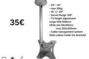 Tv Ceiling Mount Bracket Swivel Tilt 23"-42"
