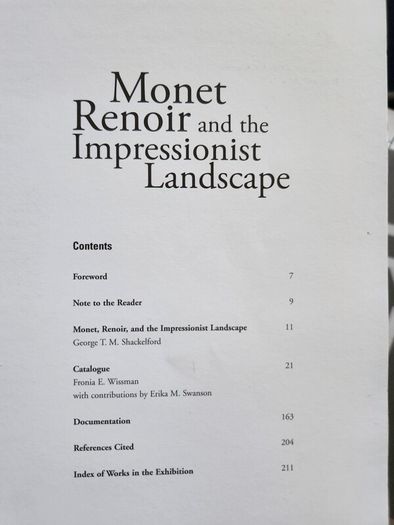 Monet Renoir And The Impressionist Landscape. By George T. M.shackelford & Fronia E. Wissman. Large Volume Paperback In Very Good Condition.