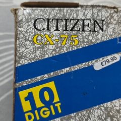 Printing calculator citizen cx-75