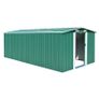 Garden Shed 257x489x181 cm Metal Green Image 5