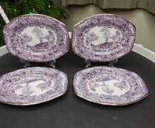 Antique Athena Bisto England Plates