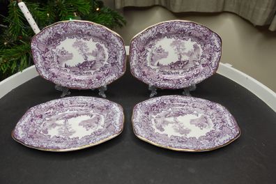 Antique Athena Bisto England Plates