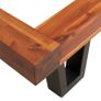 Bed Frame with Live Edge Solid Acacia Wood 120 cm Image 7