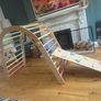 Foldable Pikler set with arch and slide Image 3