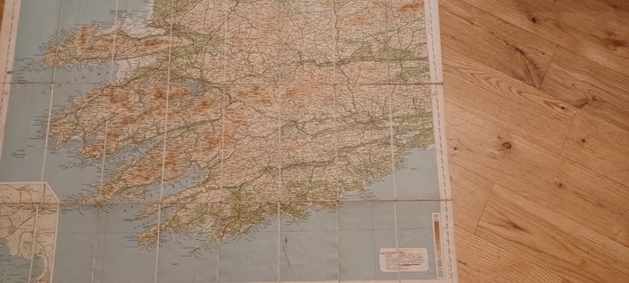 Vintage Map of Killarney and Cork