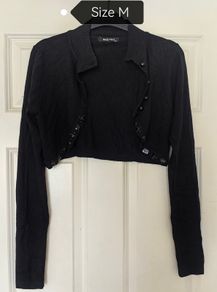 Black cardigan