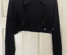 Black cardigan