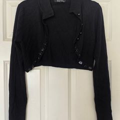Black cardigan
