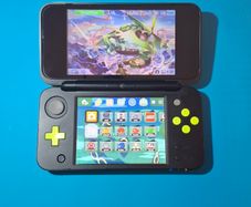 New 2DS XL Black & Lime (Modded)