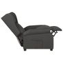 Recliner Chair Dark Grey Fabric Image 6