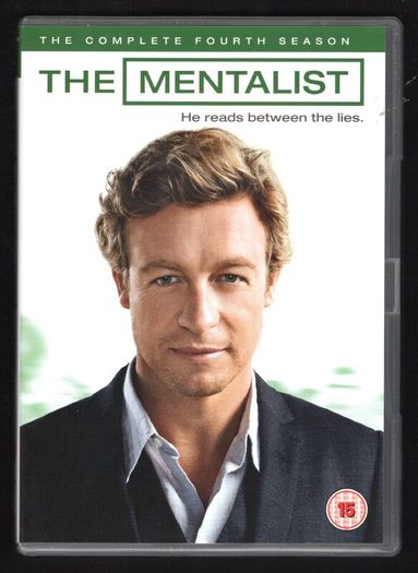 The Mentalist DVD Season 4. 5 Disc DVD Television Series.